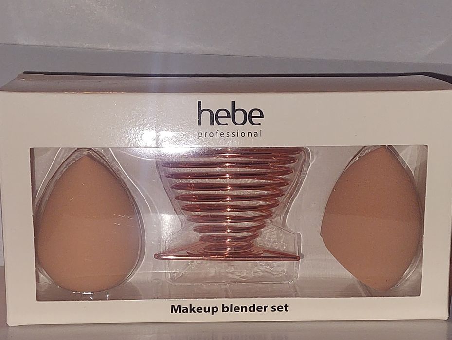 1zł Wysyłka Zestaw do makijażu glamourBeauty blender Gabka 2szt+Stojak