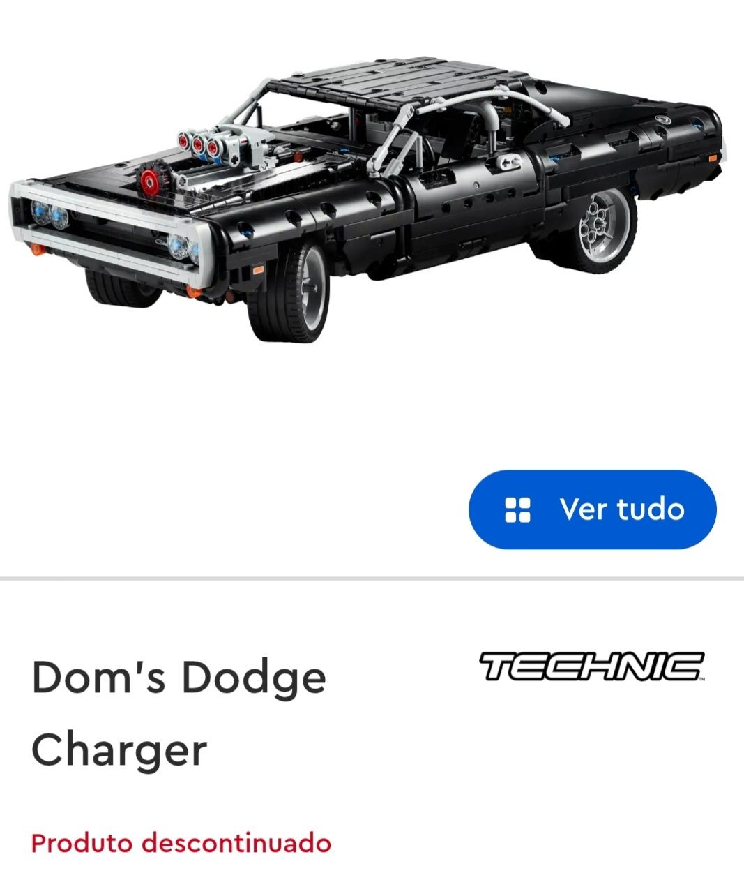 LEGO Technic 42111 Dom's Dodge Charger