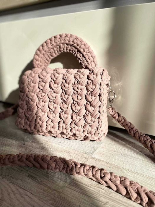 Torebka na szydełku handmade rękodzieło