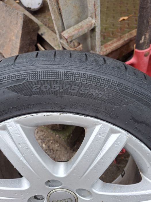 Sprzedam felgi 5x112 audi a4 b7 z oponami letnimi