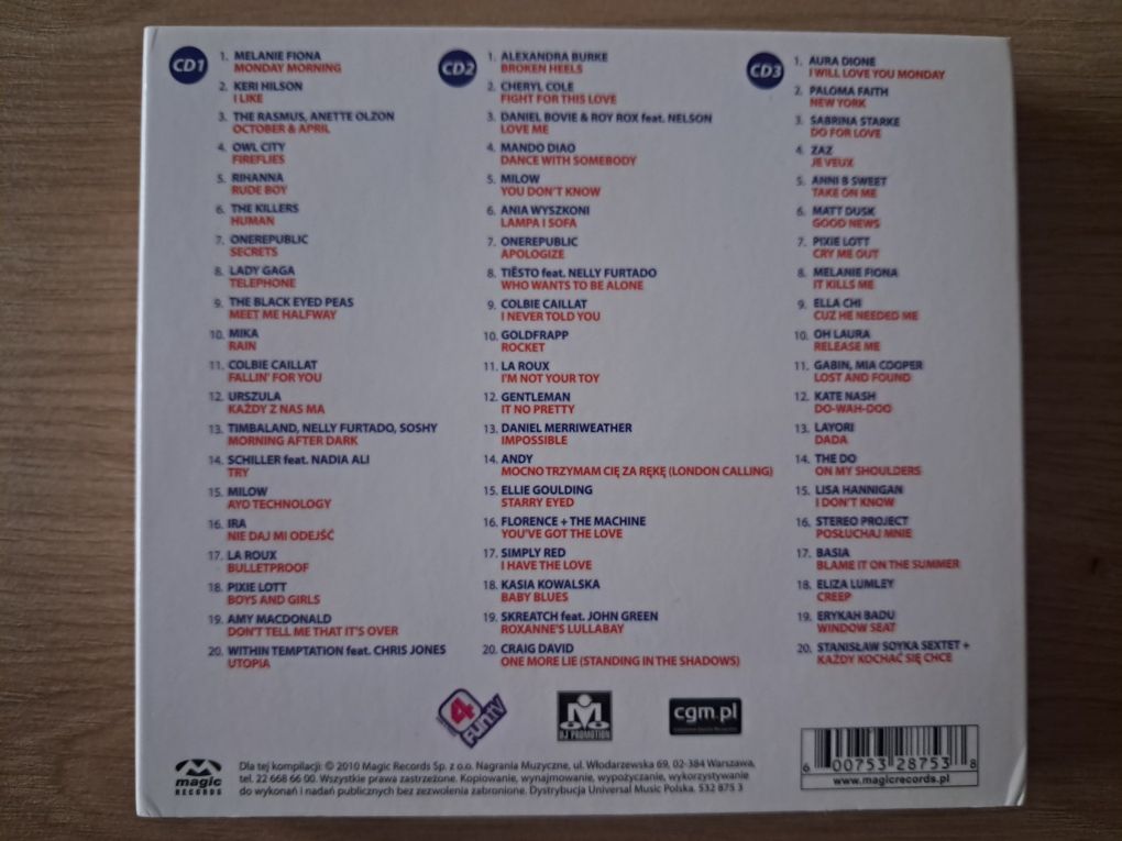 Radio Zet Siła Muzyki - Lato 2010 - 3 CD