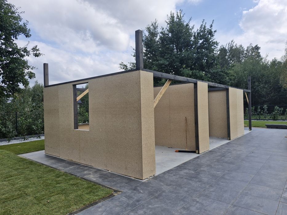 Garaż w systemie szkieletowym