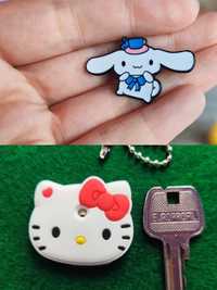 Nakładka etui na klucz Hello Kitty + pin