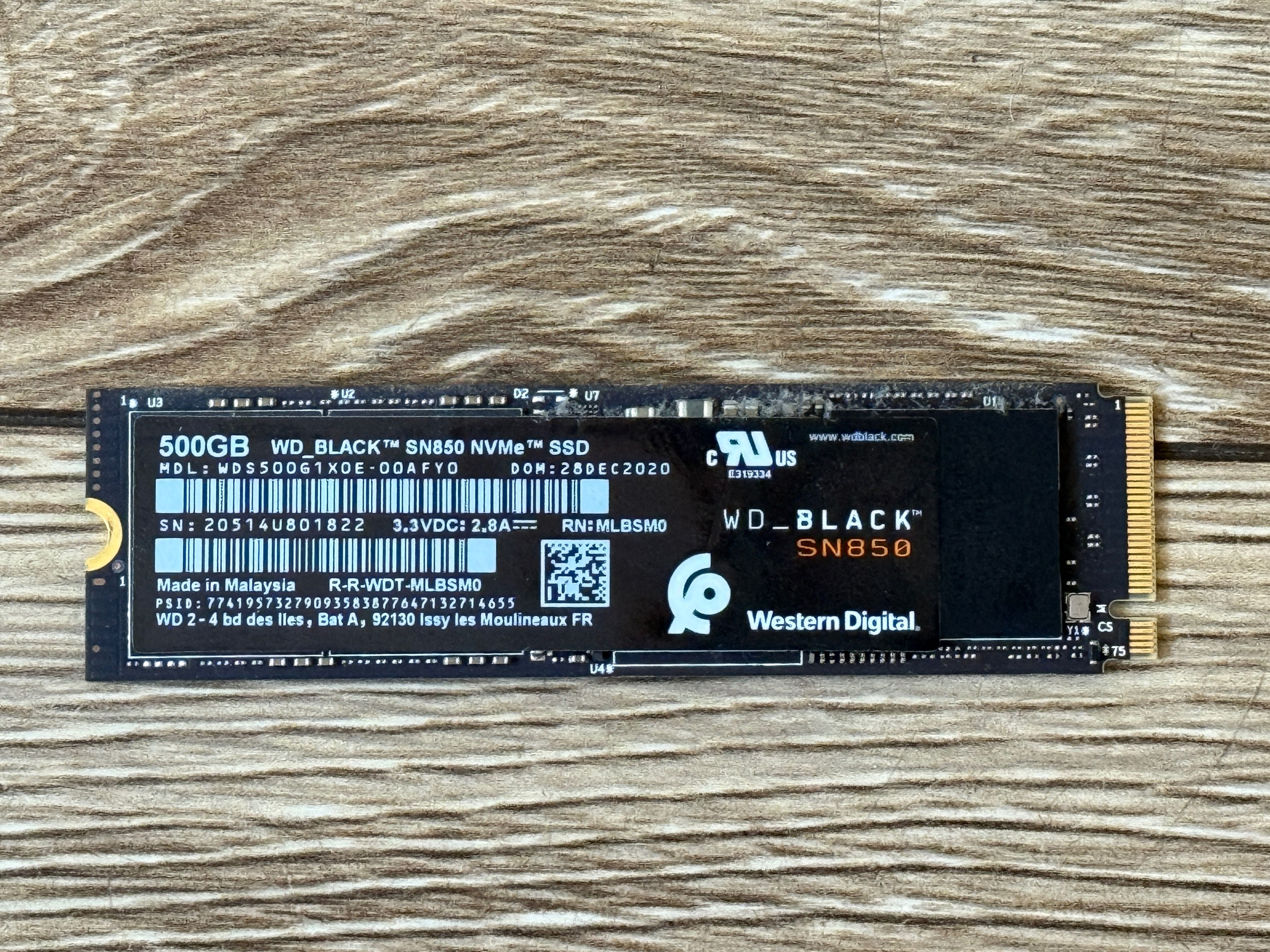 Dysk SSD M.2 NVMe WD_BLACK SN850 500GB 7000MB/s