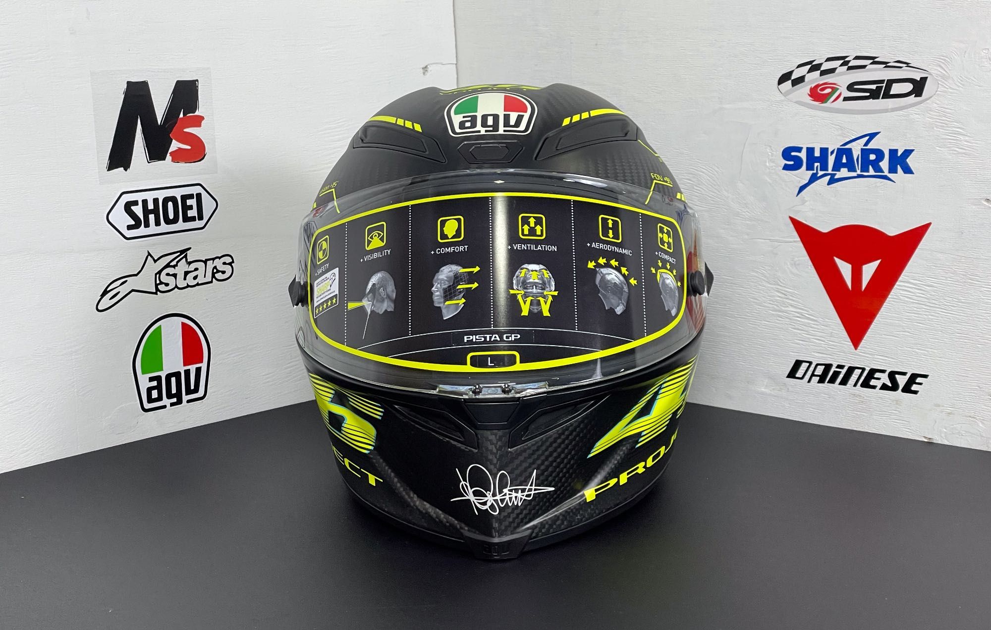 Шолом Agv, Hjc, Shoei Pista GP