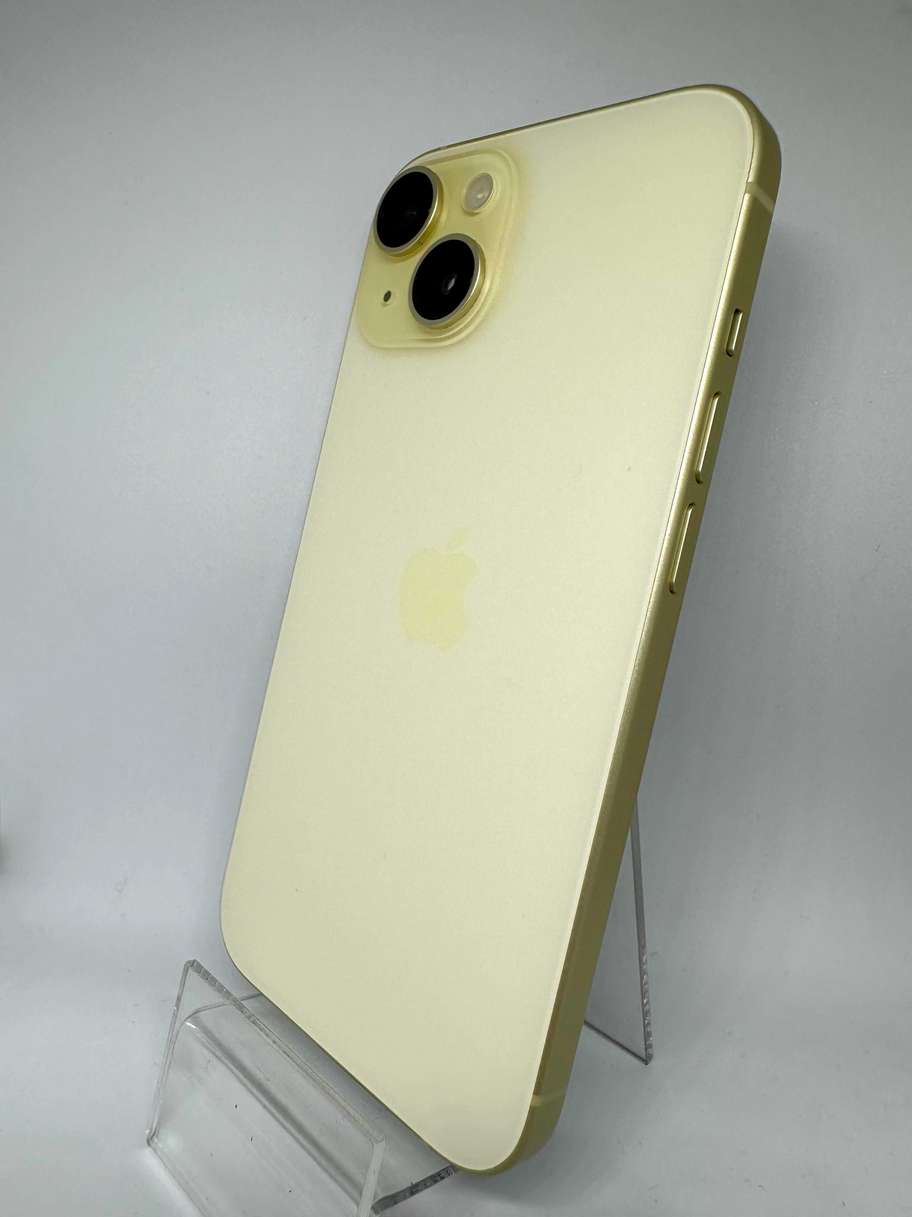 iPhone 15 128gb Zółty BATERIA 100% Sklep Warszawa Gwarancja 12 msc