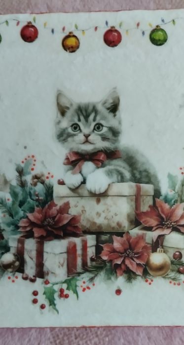 Świąteczny kotek