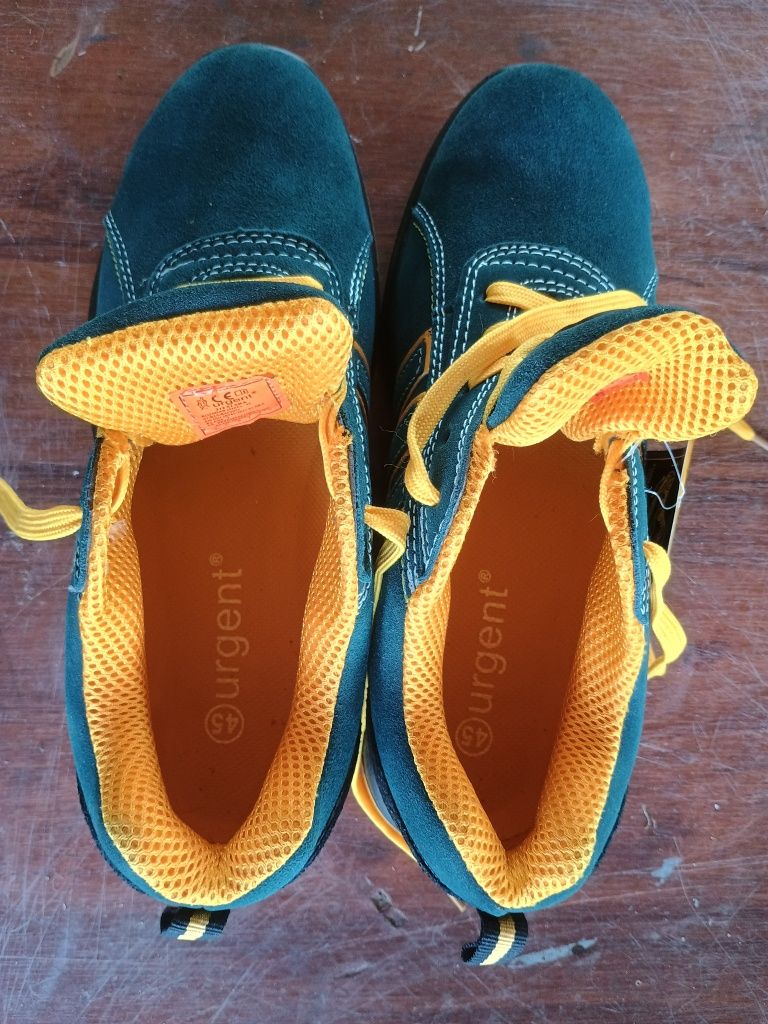 Buty robocze Urgent r.45 NOWE z noskiem blacha przód tył