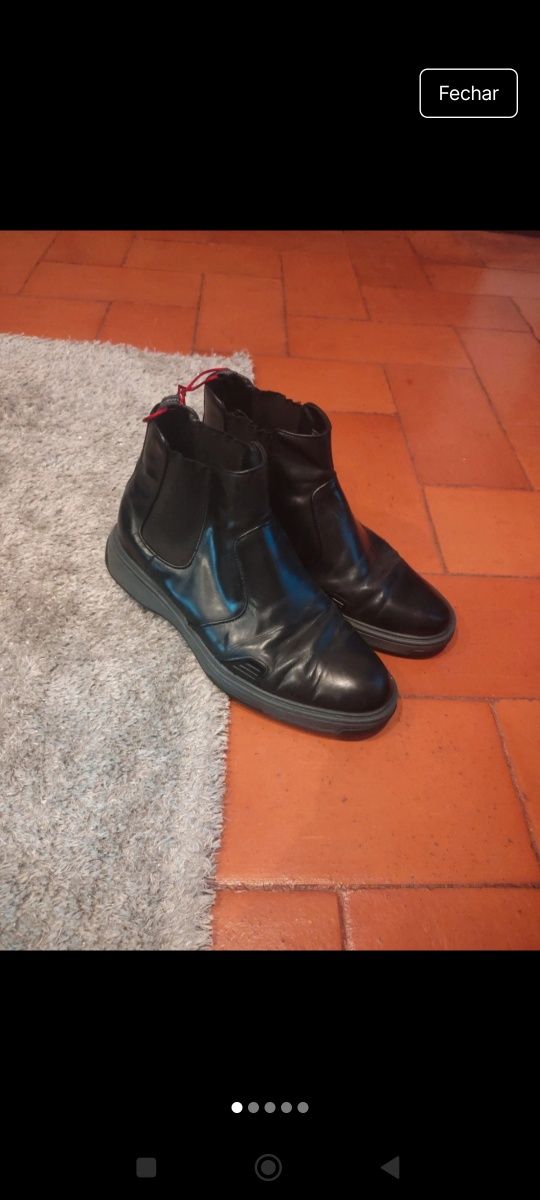 Botas em pele Calvin Klein