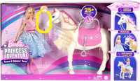 Barbie Princess  Koń Ze Światełkami I Dźwiękami + Lalka plus gratisy
