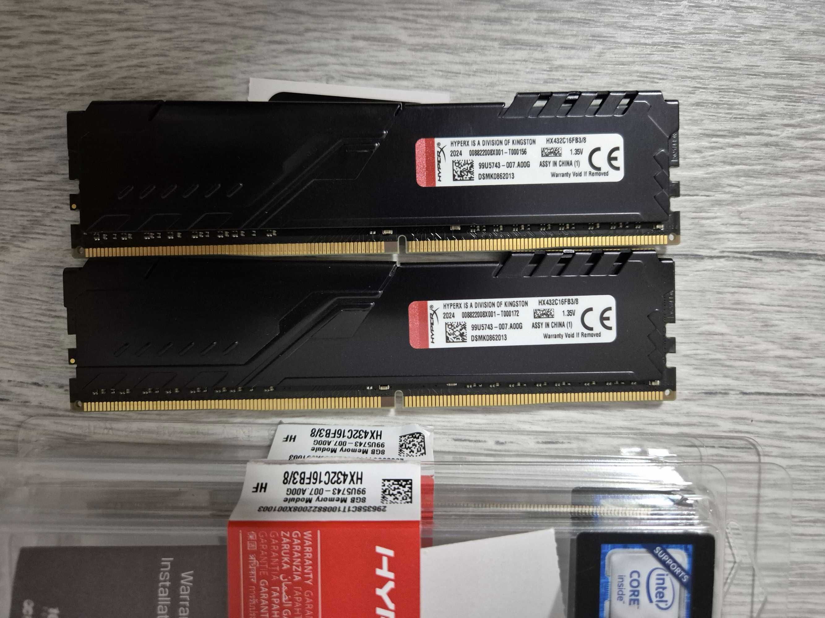 пам'ять DDR4 16GB Kit (2x8) 3200MHz CL16 HyperX FURY. Trade-in