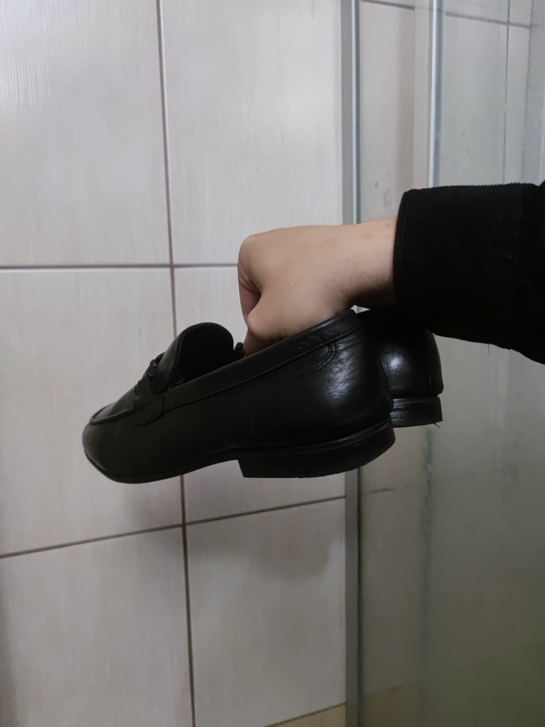 Buty obuwie 42 mokasyny John Bourane czarne włoskie letnie eleganckie