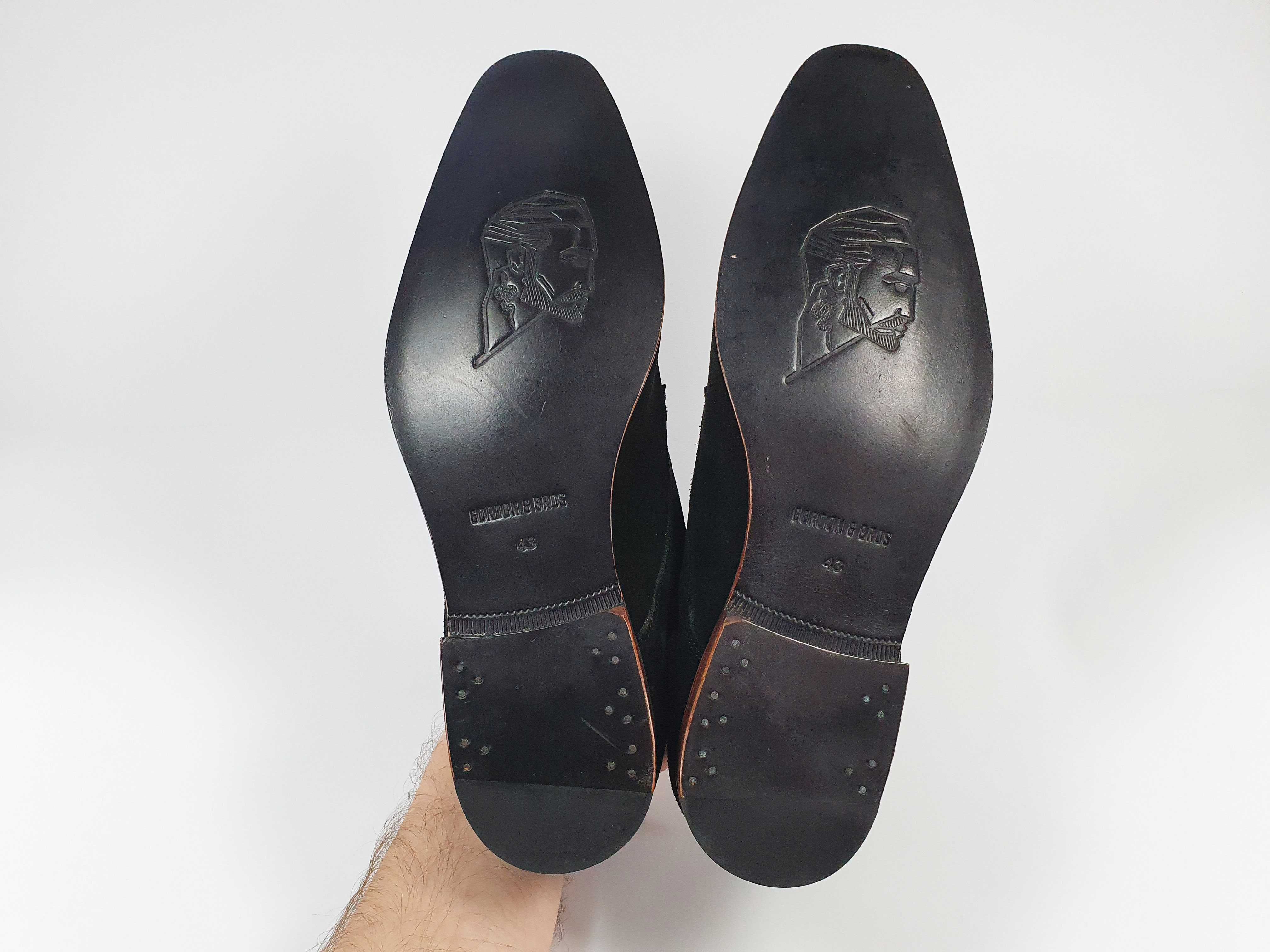 Чорні чоловічі туфлі GORDON & BROS Made in Germany 43 44 28 см