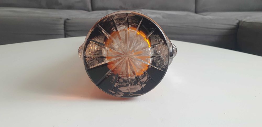 Starocie z Gdyni - Kryształy - wazon miodowy 38cm