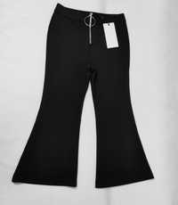 Spodnie damskie dzwony czarne zimowe VERO MODA 27S SP0077