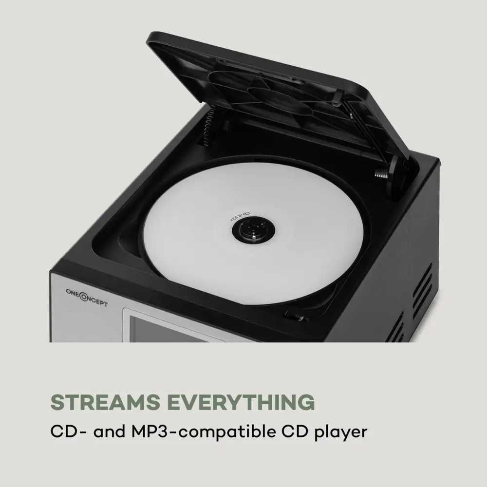 Интернет радио музыкальный центр OneConcept Streamo BT USB Wi-Fi CD