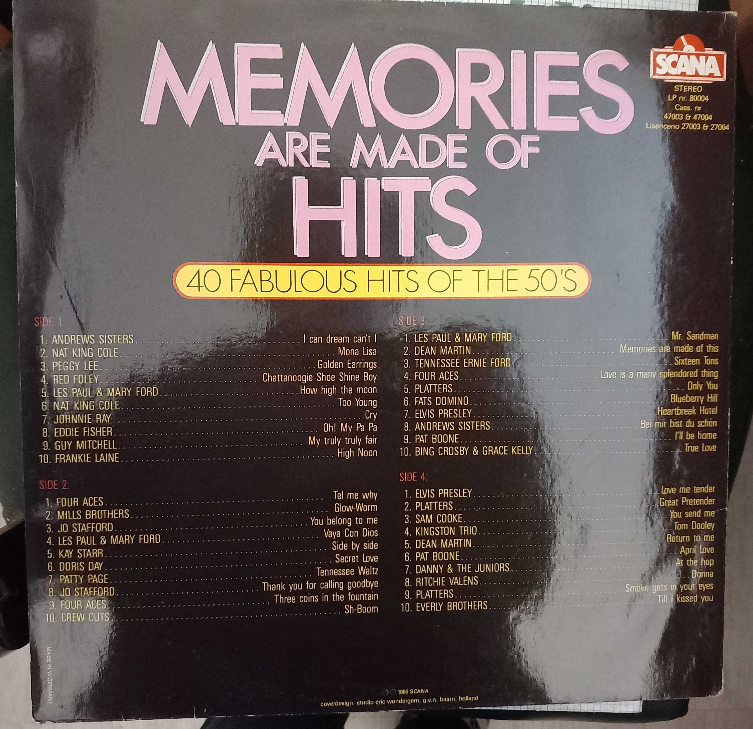 LP Vinil - Memories are Made of Hits 50s