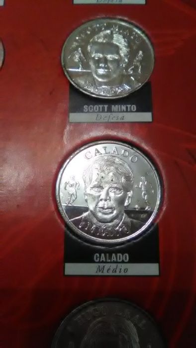 Coleção em moedas do Benfica
