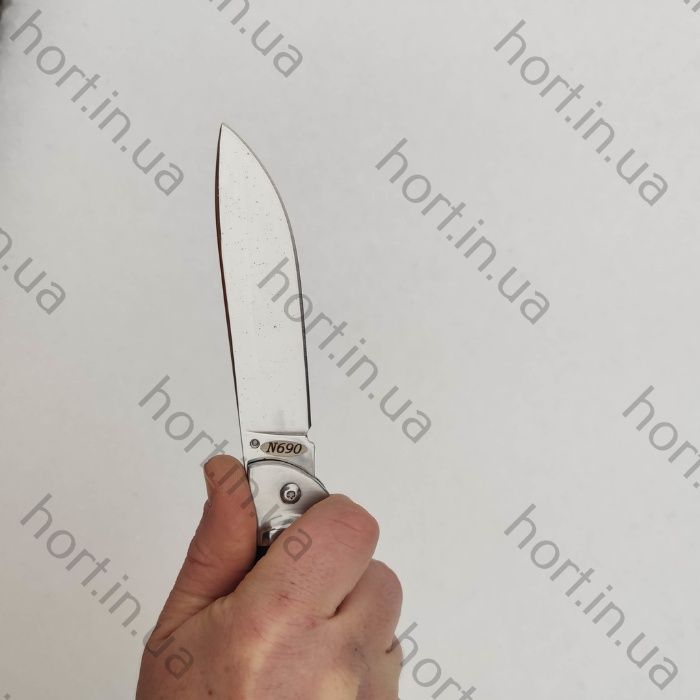 Нож складной ручной работы "полоз" сталь N690 / ніж розкладний