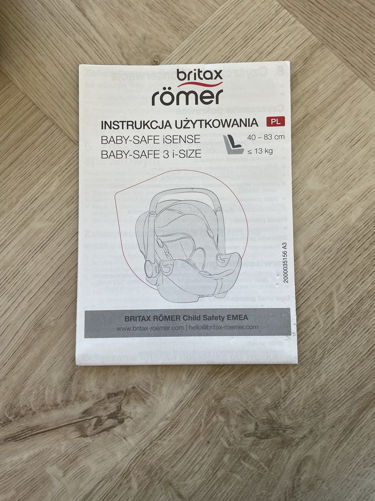 Fotelik samochodowy BRITAX SAFE iSENSE