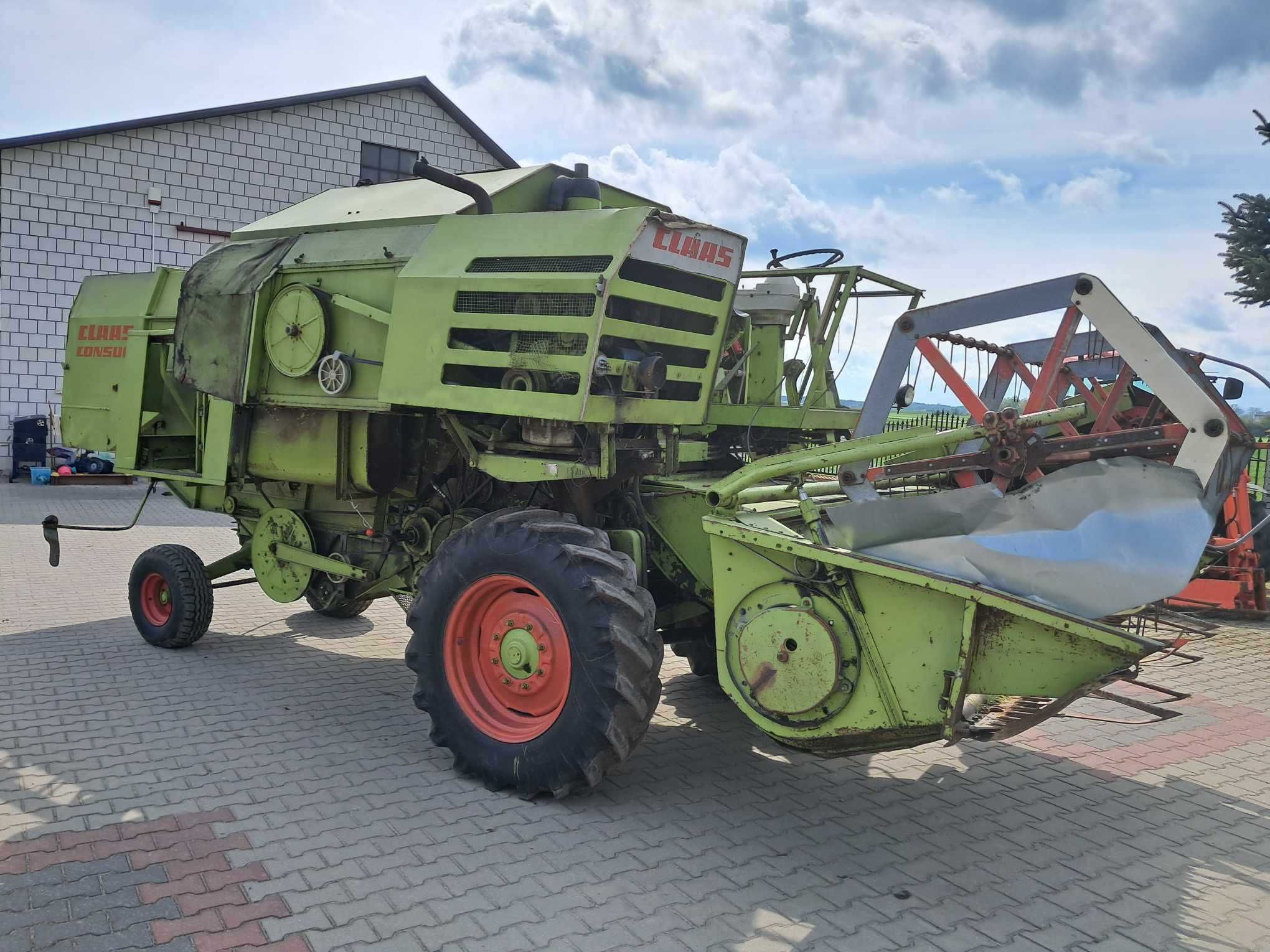 Kombajn zbożowy Claas Consul Heder 3 m w oryginale silnik perkins