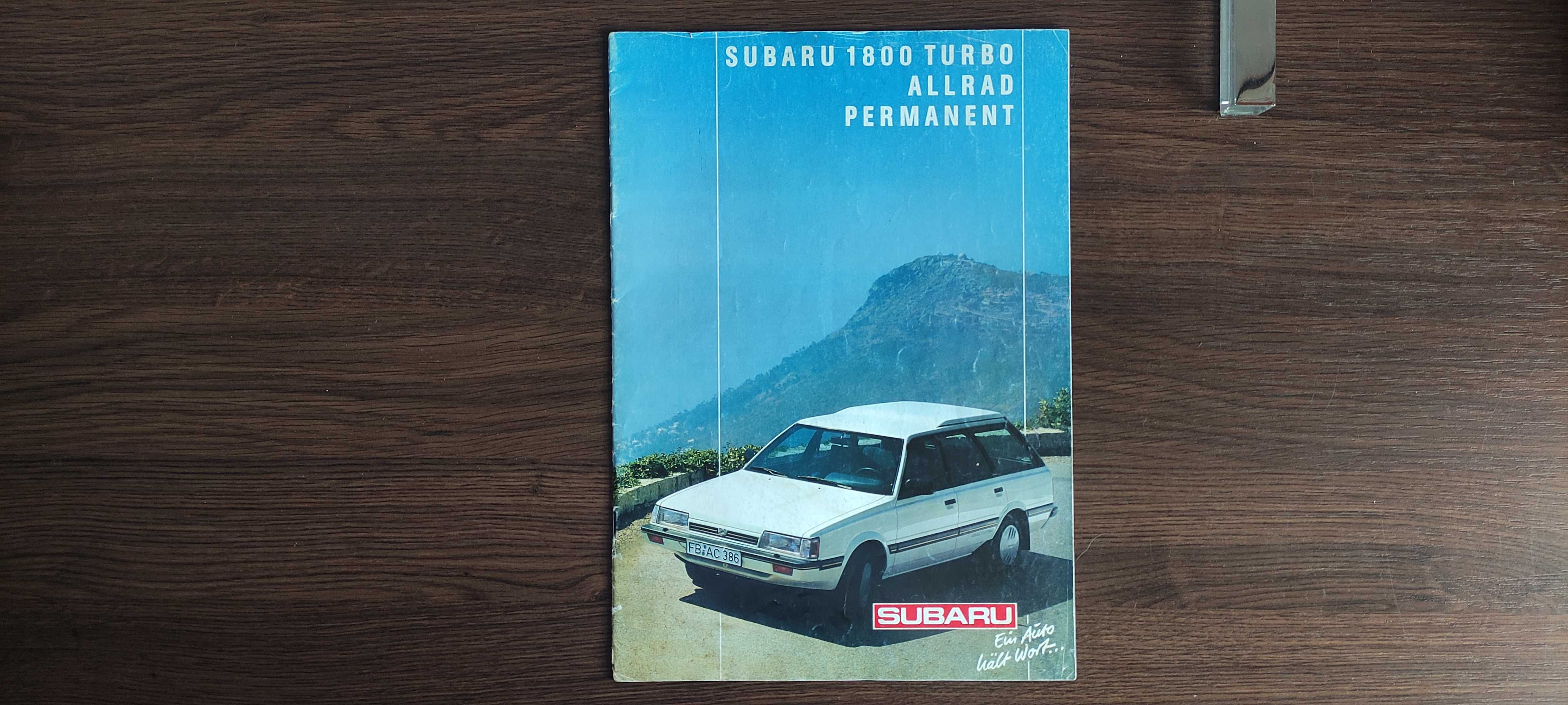 Prospekt Subaru 1800 Turbo Allrad