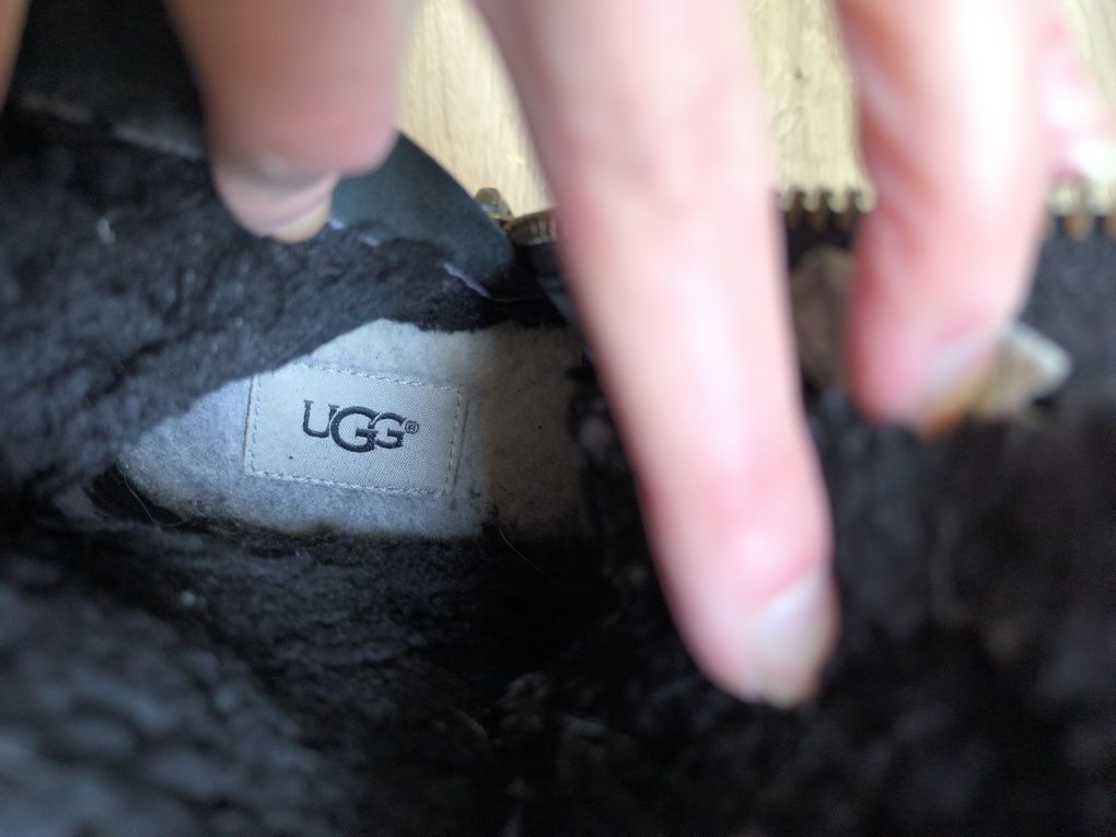 UGG trapery zimowe ocieplane skóra wełna