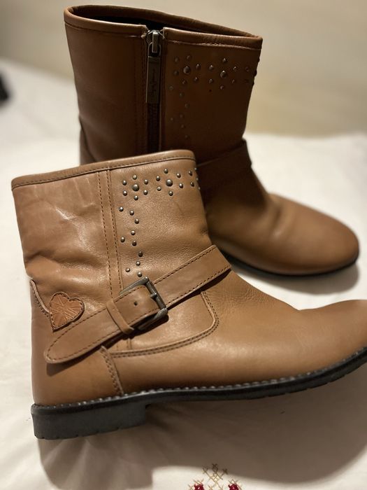 Botas em pele pepe jeans
