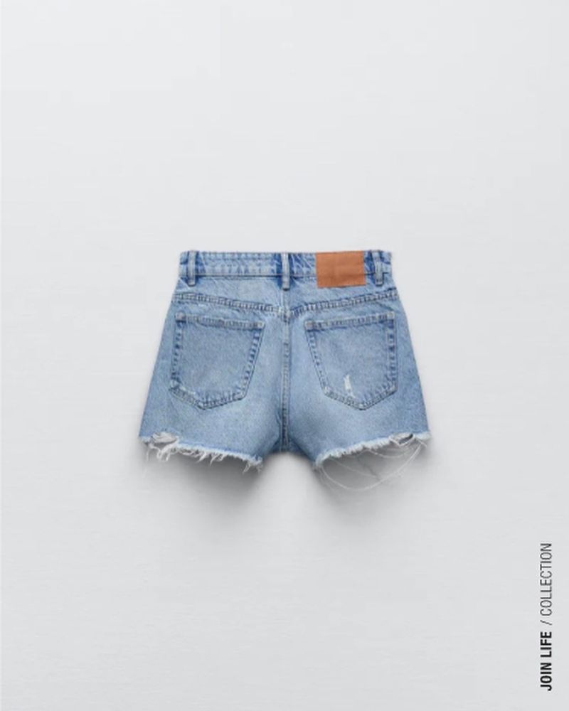 Рваные шорты Зара Zara 36