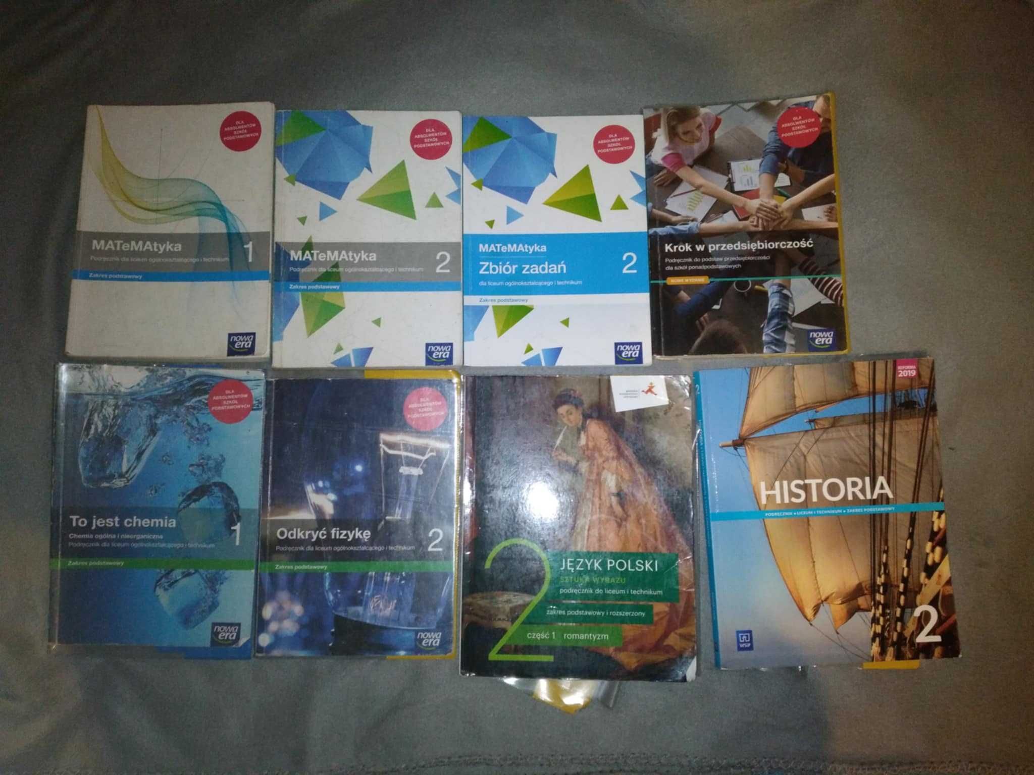 Podręczniki do liceum, technikum, klasa 1 i 2