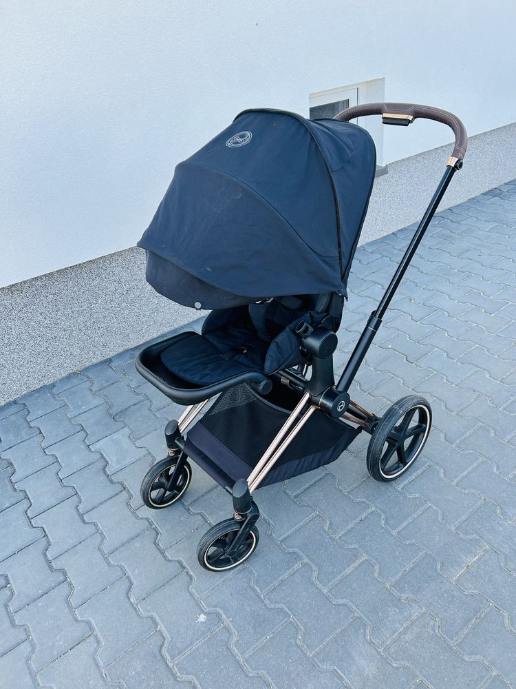 Wozek 2w1 Cybex Priam 4.0 Lux Deep Black