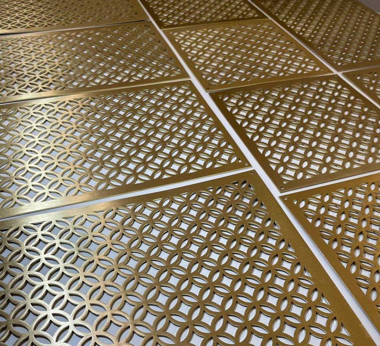 Вентиляционные/декоративные решетки из латуни, стали, алюминия, меди