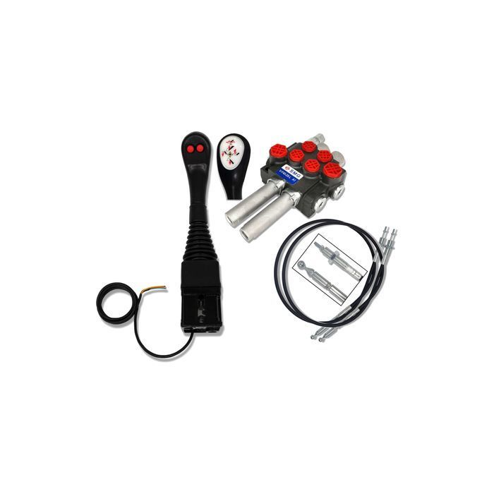 Rozdzielacz 40L + JOYSTICK 2P Zestaw 2 SEK DO TURA [8006]
