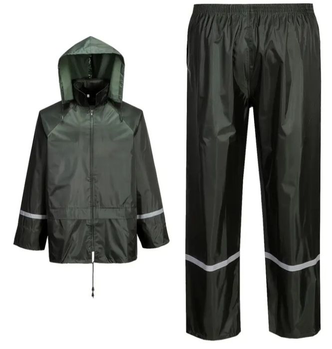 Дощовик для чоловіків, захисний костюм від дощу,непромокаючий матеріал