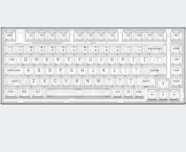 YUNZII X75 82-klawiszowa klawiatura mechaniczna przewodowa