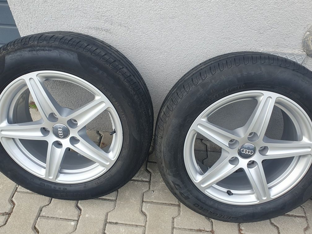 Koła Audi 5x112 66.6 R16 z oponami Pirelli 22/23