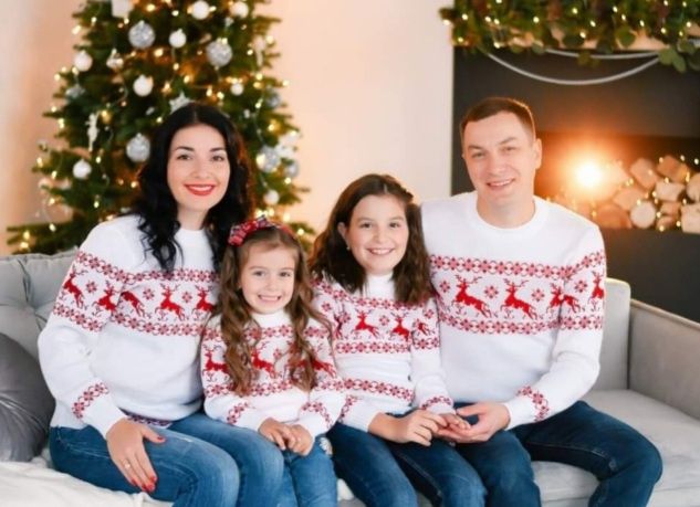 Прокат оренда Новорічний Фемелі лук новогодний / светр піжами сорочки