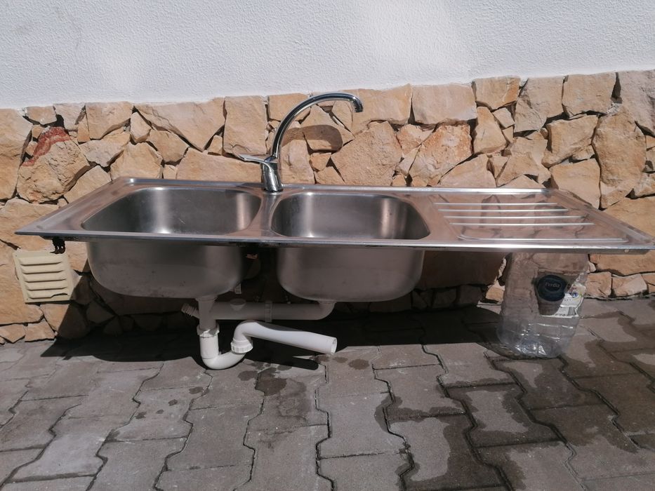 Lava louça com 2 pias