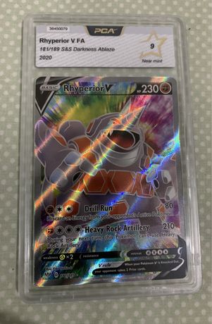 Vendo carta pokemon TCG graded NM: Rhyperior V em ENG