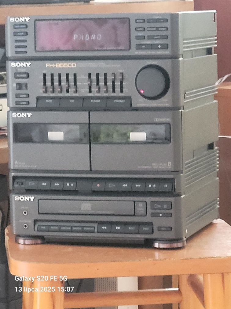 Wieża japońska SONY- kolumny sprzedane(RADIO GRA TYLKO)