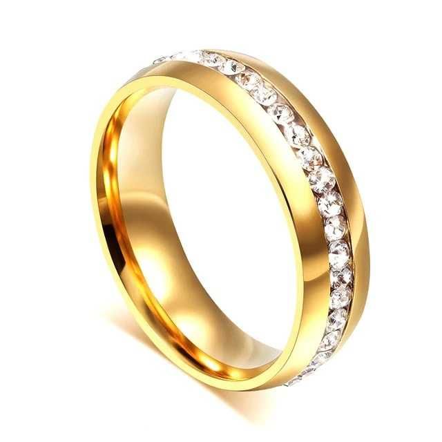 Aliança Simples 6mm em Aço para Casamento ou Namoro - REF00090