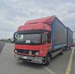 ZESTAW na tandemie Mercedes Benz Atego1224 L+przyczepa Gniotpol
