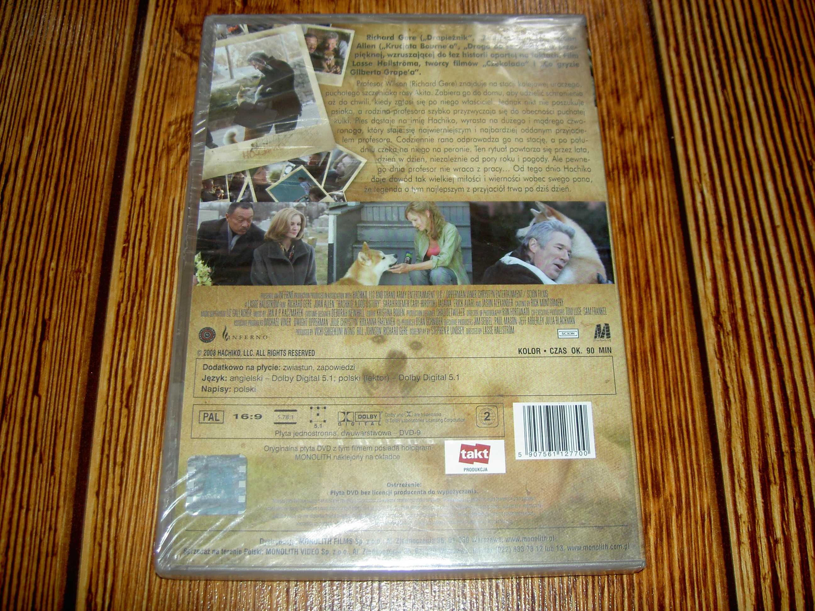Mój przyjaciel HACHIKO - a dog's story Richard Gere DVD Lektor PL
