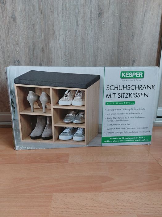 Szafka na buty z siedziskiem Kesper