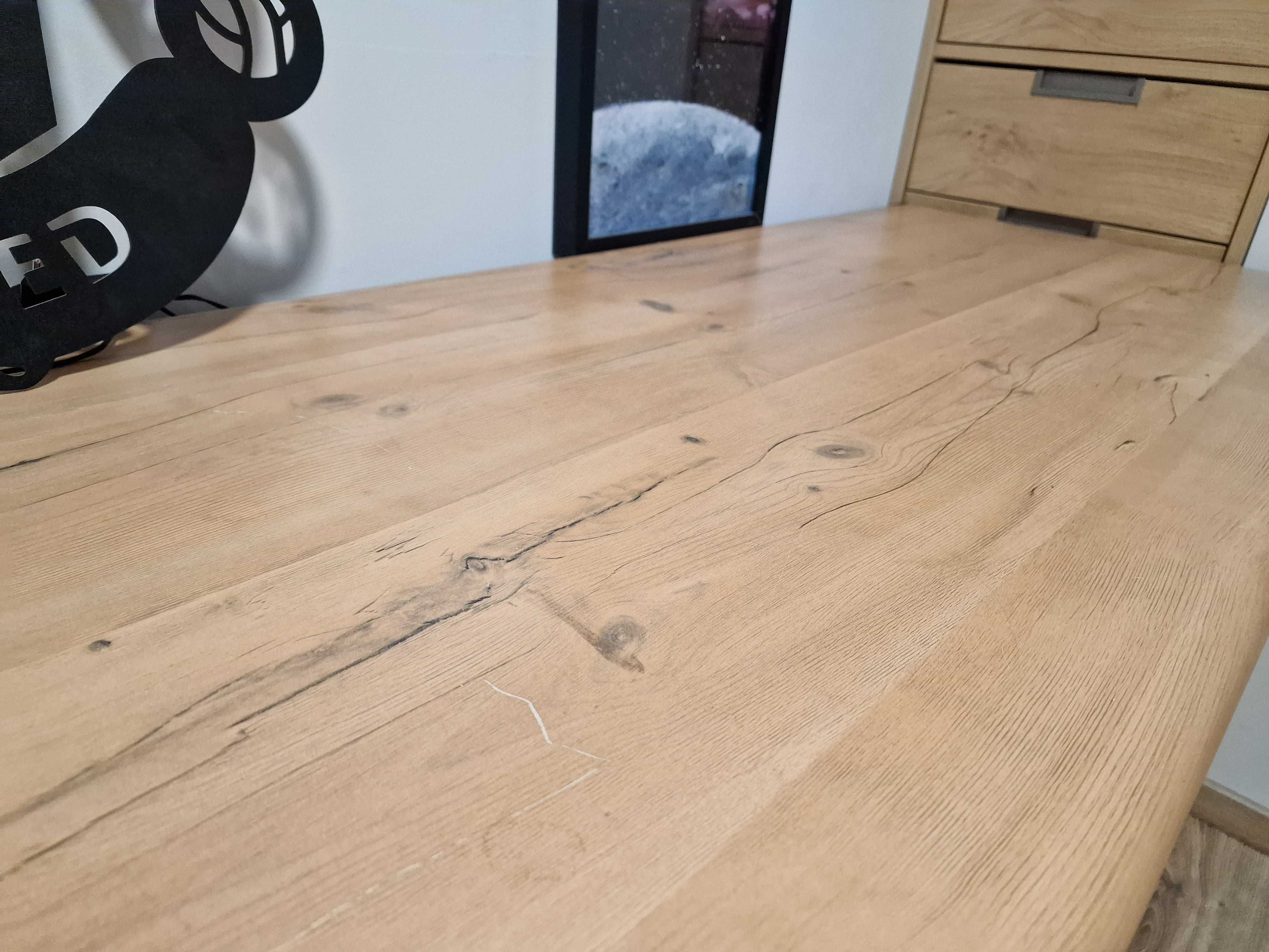 Biurko Black Red White Indiana + krzesło gratis