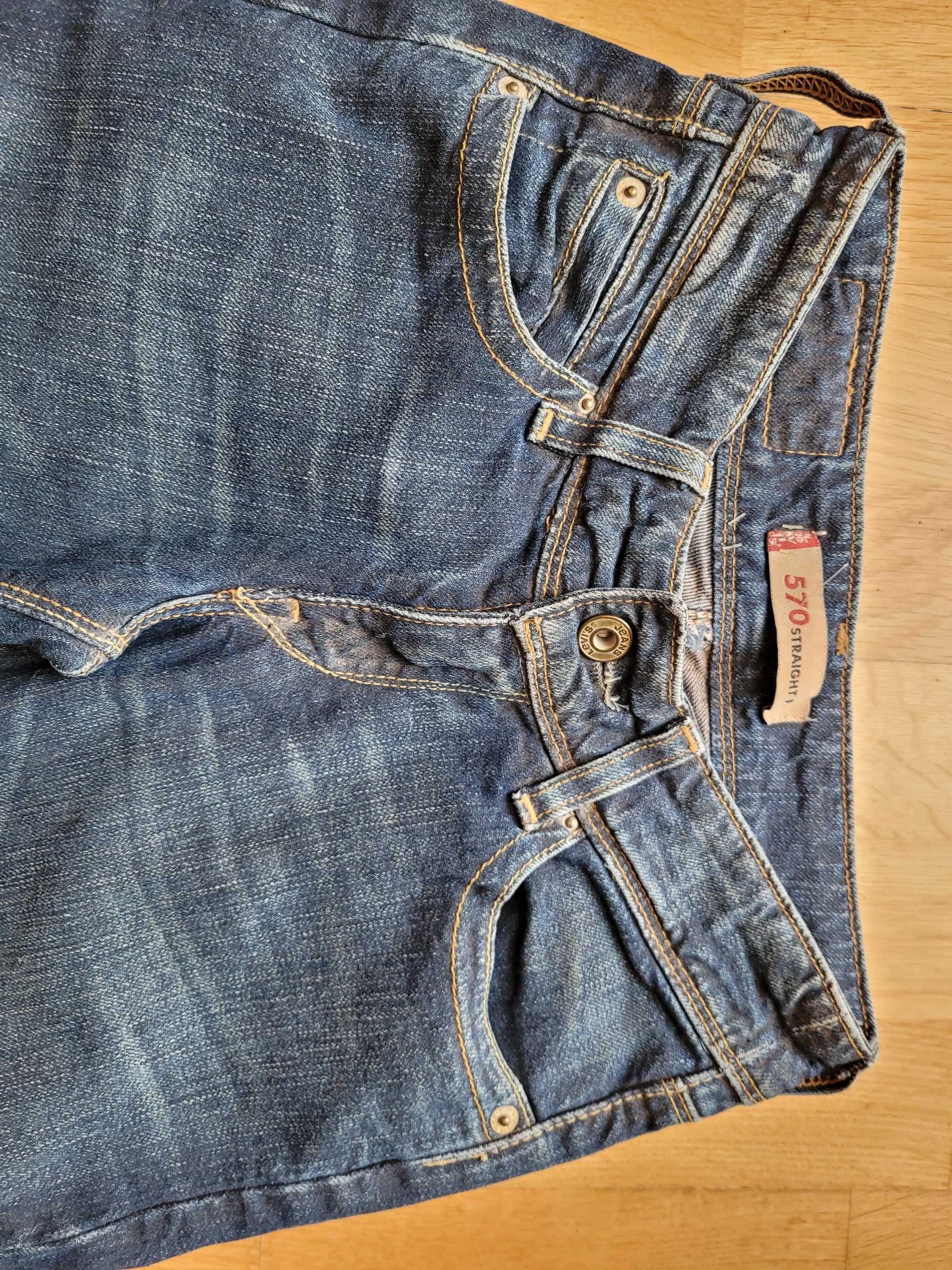 LEVI'S 570 spodnie jeans dzwony XS