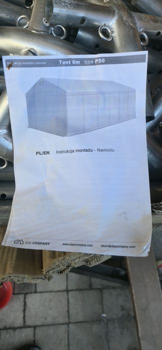 Namiot cateringowy 6x8 m tent p50 wysokość 2.5m