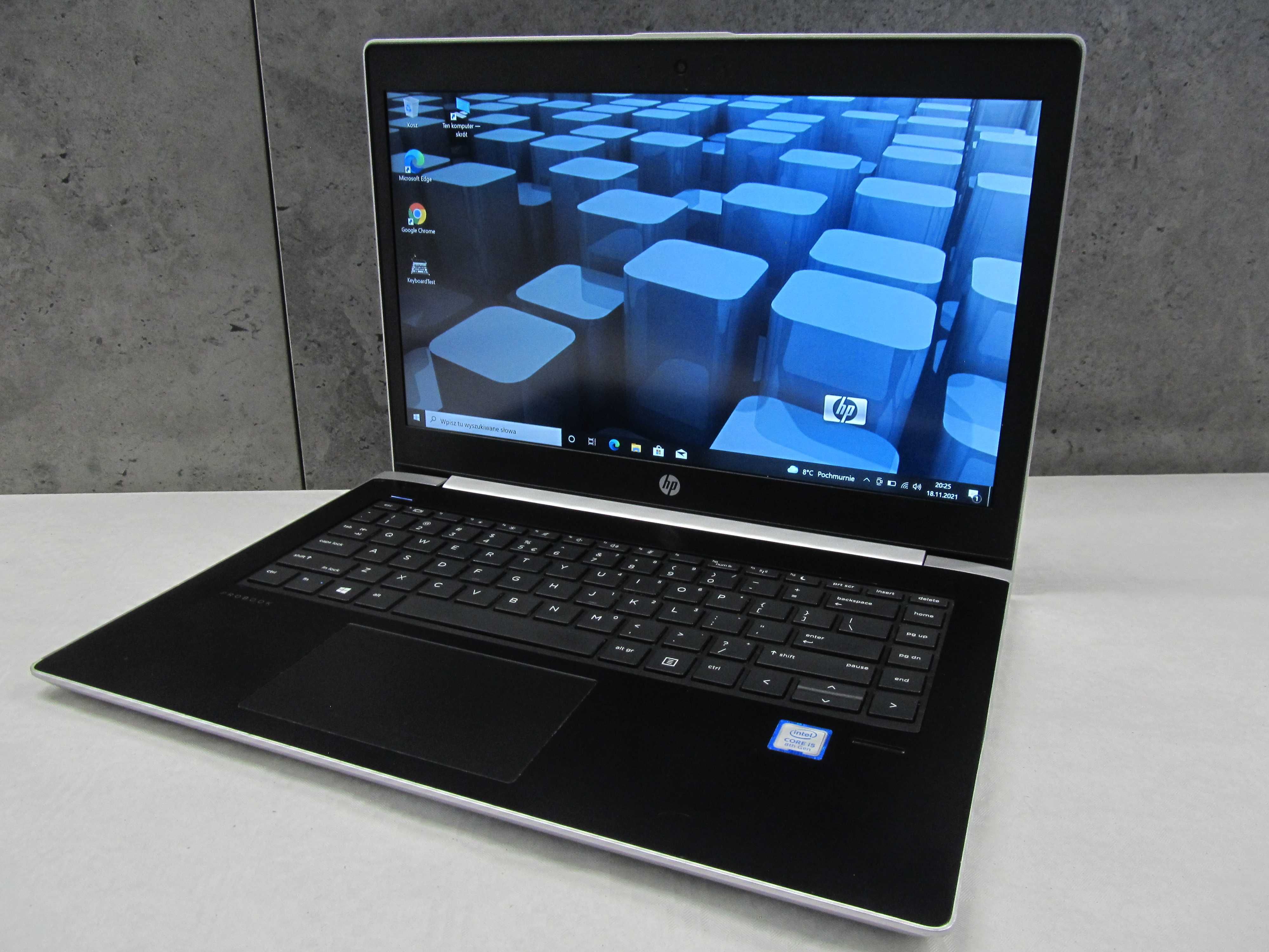 Cienki Laptop HP ProBook 440 G5 i5 8250U 8GB dysk 500 + 128SSD  FHD