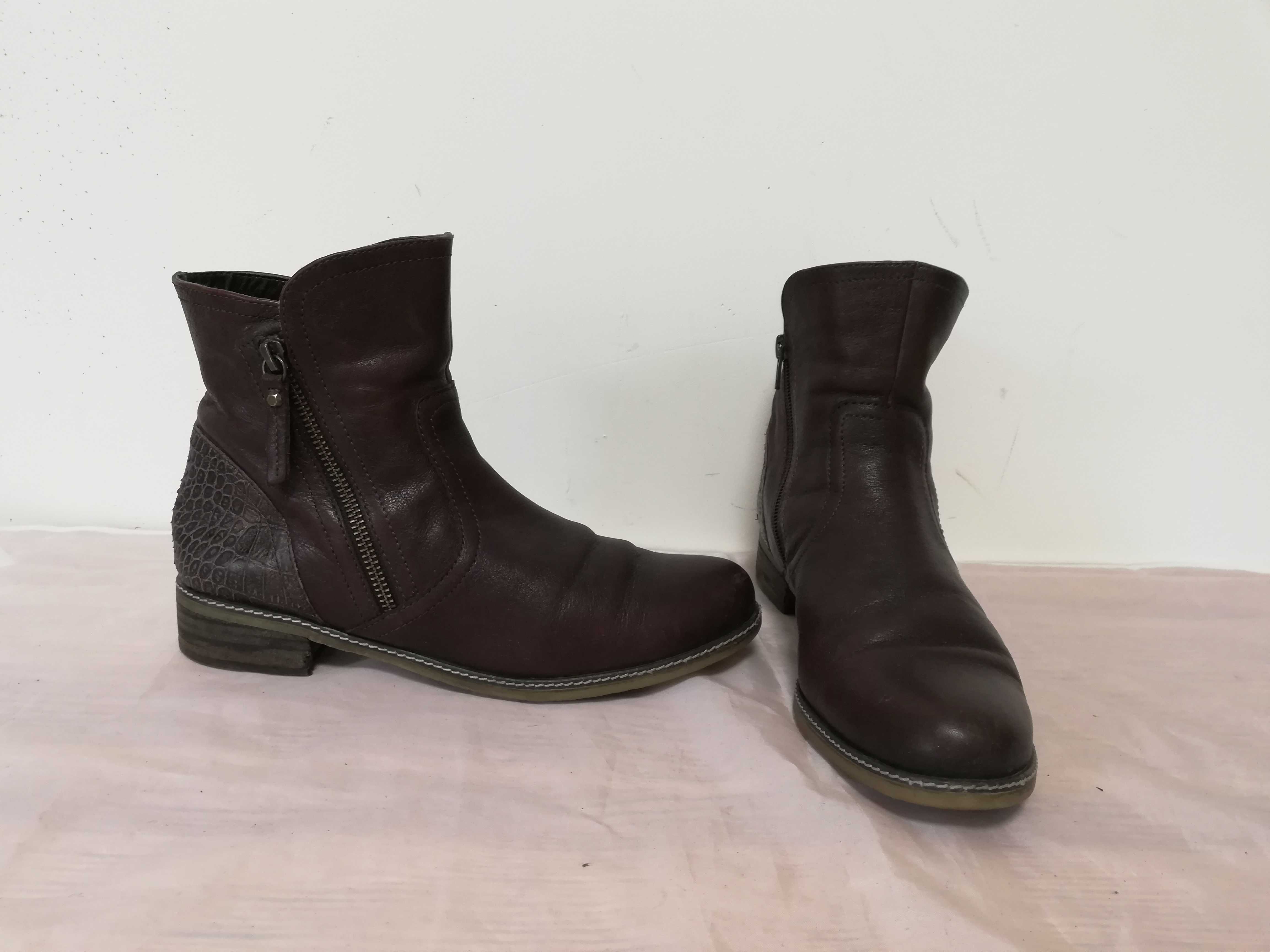 Buty botki skórzane Gabor UK 6 r. 40 , wkł 26 cm