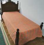 Cama de Solteiro em madeira maciça - castanho